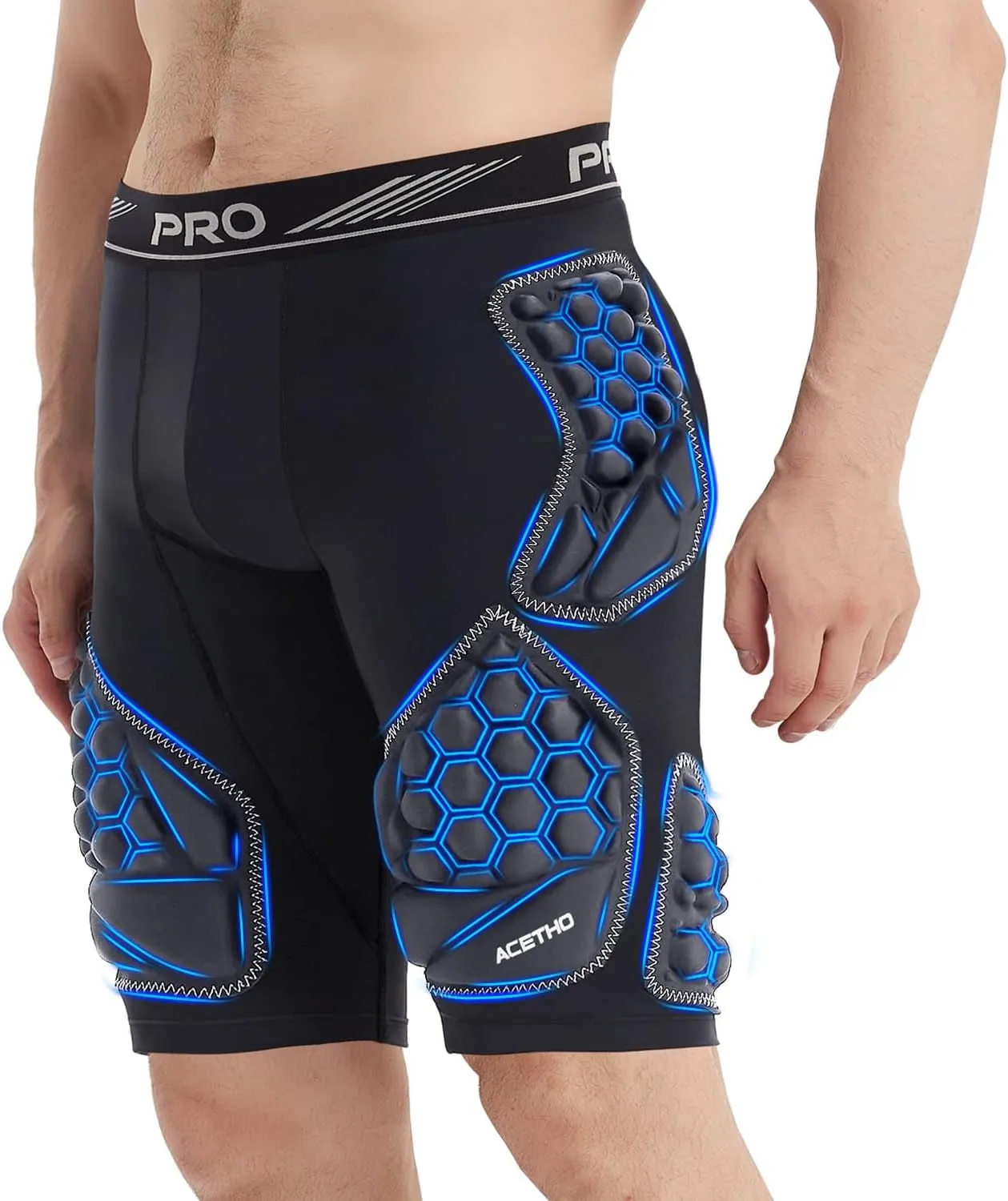 7-Pad Football Girdle for Men, Adult Football Girdle, Integrated Hip, Tailbone, Thigh Pads Girdles
