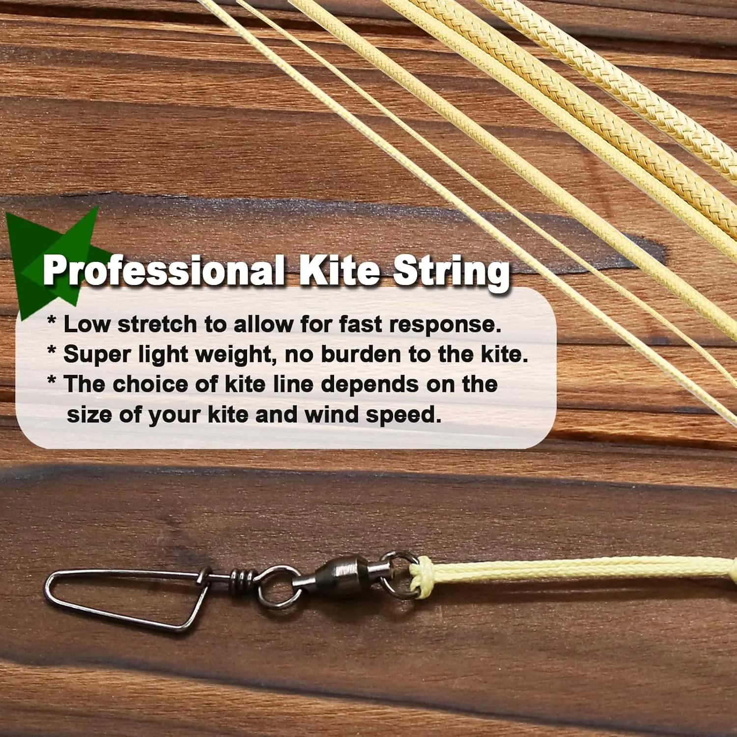 9KM DWLIFE Kevlar Kite String, 70lb 1000Ft, Twisted Kevlar Line, Low Stretch, High Strength, Heavy Duty, Fishing Assist Cord, Camping, Hiking, Outdoor Survival Rope