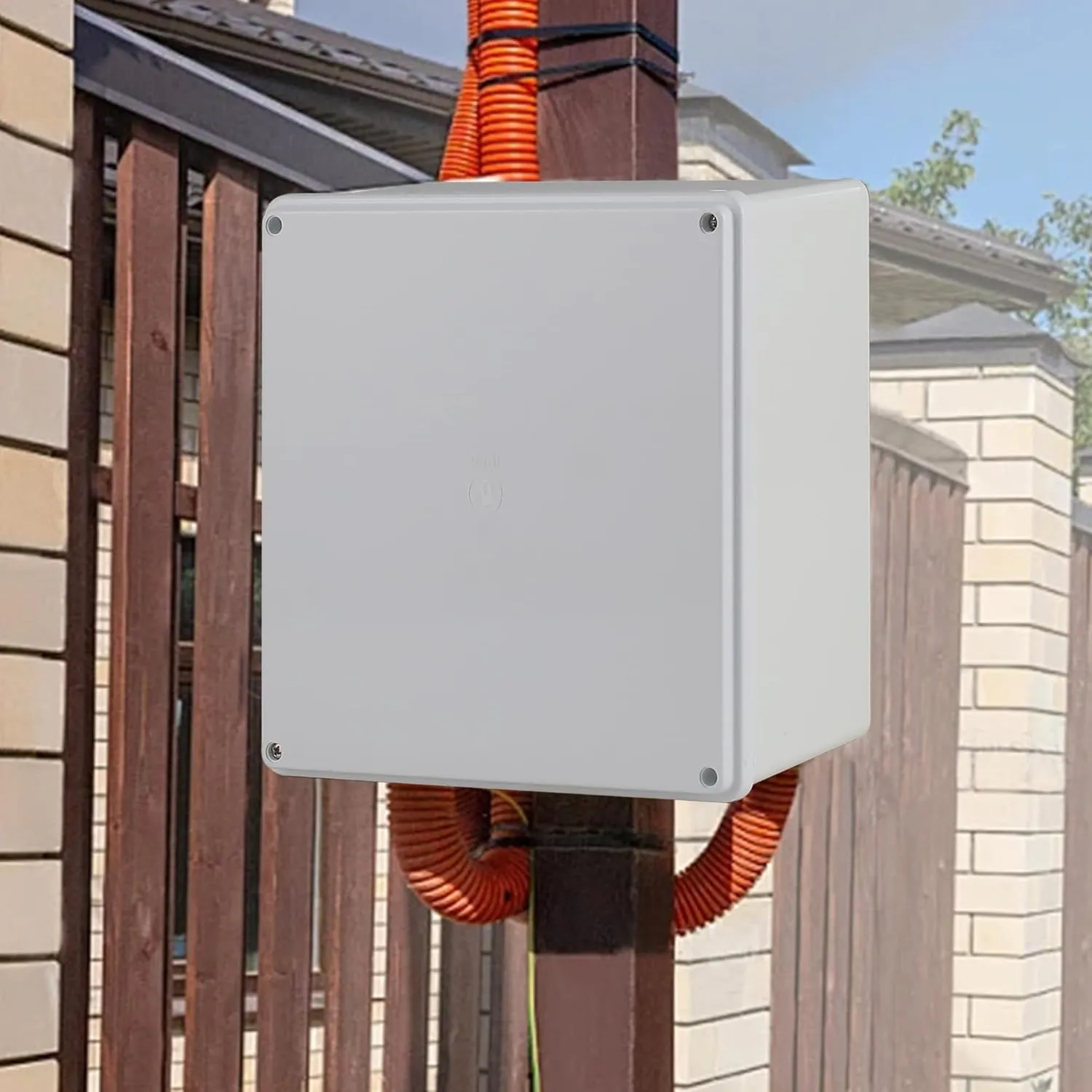 9" x 9" x 4" PVC Plastic Dustproof Waterproof Box IP65 Electrical Junction Boxes Project Junction Conduit Box for Outdoor Enclosure