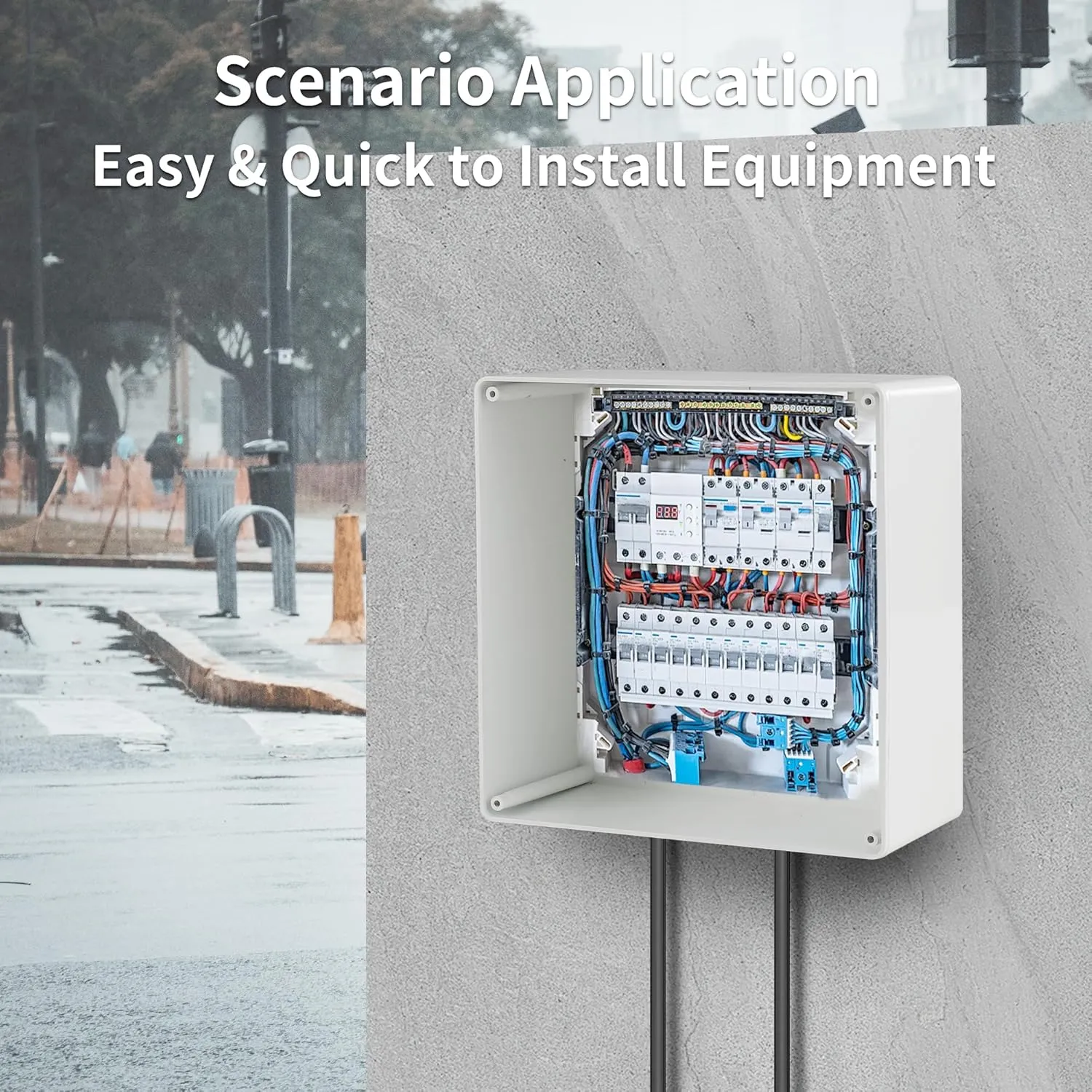 9" x 9" x 4" PVC Plastic Dustproof Waterproof Box IP65 Electrical Junction Boxes Project Junction Conduit Box for Outdoor Enclosure
