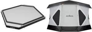 ACACIA Air Floor XL for Space Camping System, 4-Layer, 6-Inch-Thick Inflatable Floor & Space Camping Tent XL, 4-6 Person Large Family Tent with 6'10'' Height, 2 Doors, 8 Windows