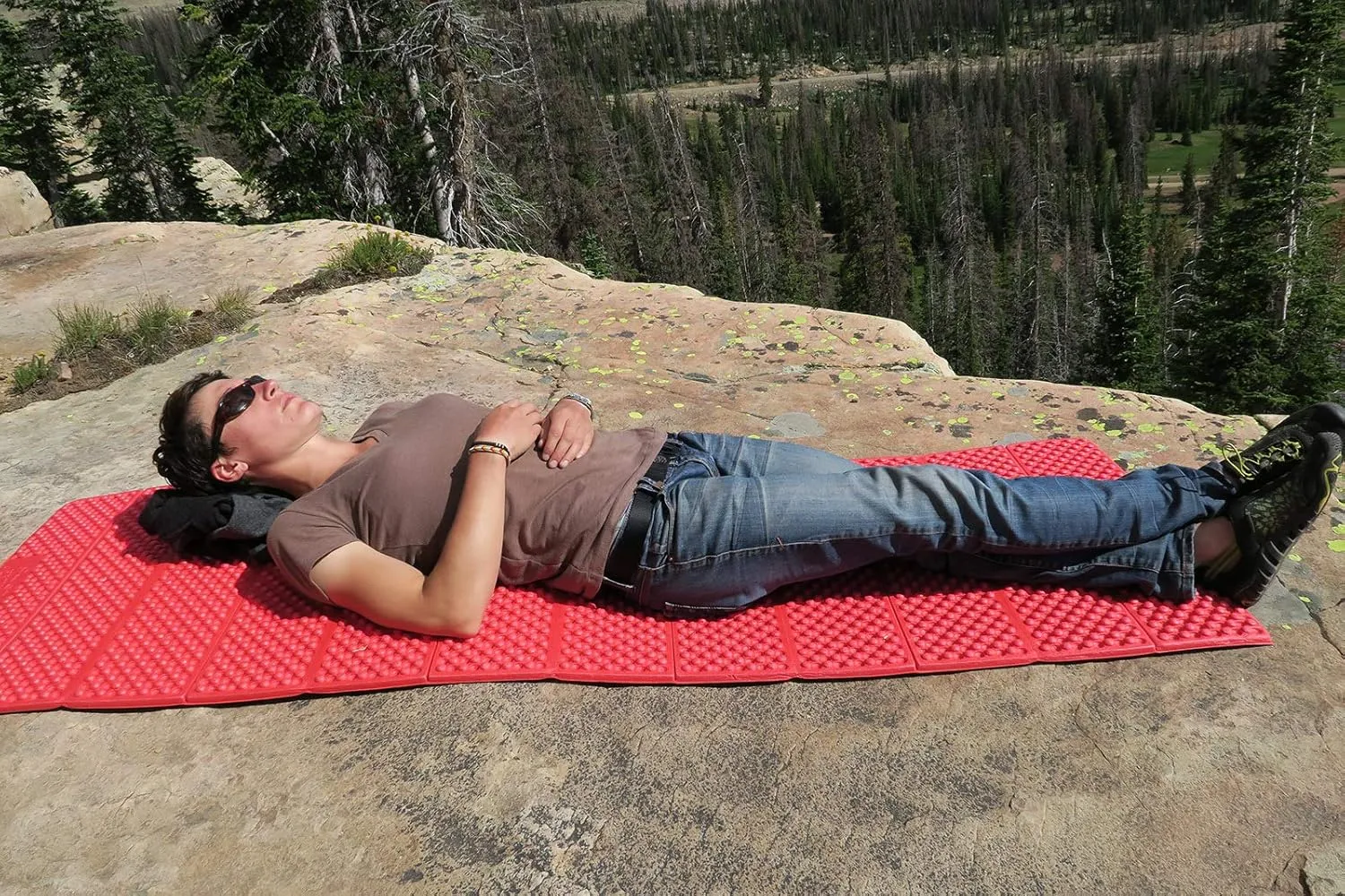 AceCamp Portable Foam Sleeping Pad, Full Length Accordion Sleeping Mat for Camping & Hiking, Lightweight, Soft & Compact Cushion for Sleeping Bag, Comfort, Tent, Rocky Terrain