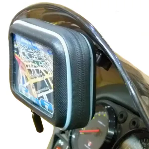 Adhesive Stick On Mount & Waterproof Case for 4.3" Screen SatNav (sku 36748)
