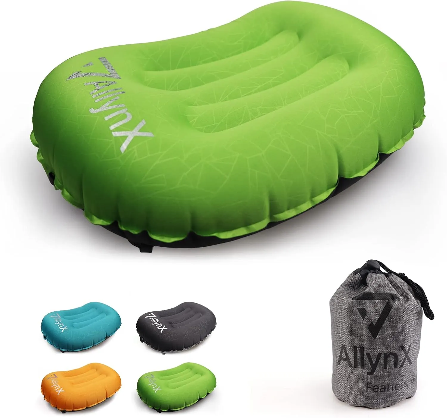 AllynX Camping Pillows for Backpacking, Compact, Comfortable Pillow for Neck & Lumbar Support for Camp, Hiking, Backpacking, Boy Scout, Avocado Green