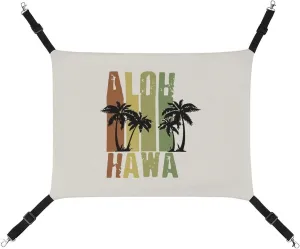 Aloha Hawaii Retro Surf Hanging Cat Bed Soft Breathable Pet Hammock for Cage Pet Sleeper for Kitten Ferret Puppy Rabbit