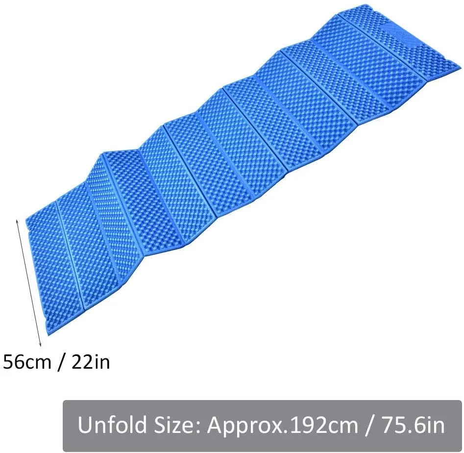 Alomejor Foam Mat Fold to Fit Folding Equipment Mat Beach Tent Sleeping Pad