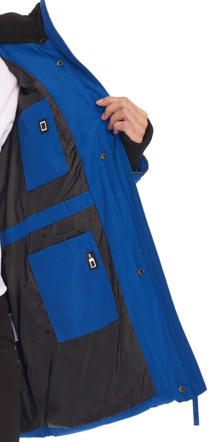 ALPINE NORTH Glacier Women’s Vegan Down Winter Coat with Faux Fur Hood - Parka Jacket for Women