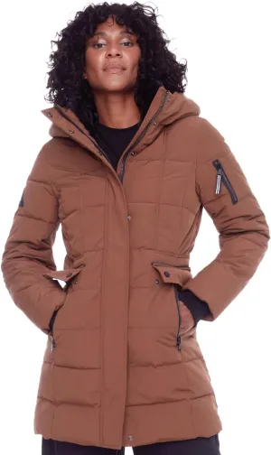 ALPINE NORTH Kootney Women’s Vegan Down Mid-Length Parka – Insulated, Water-Repellent Winter Coat with Hood