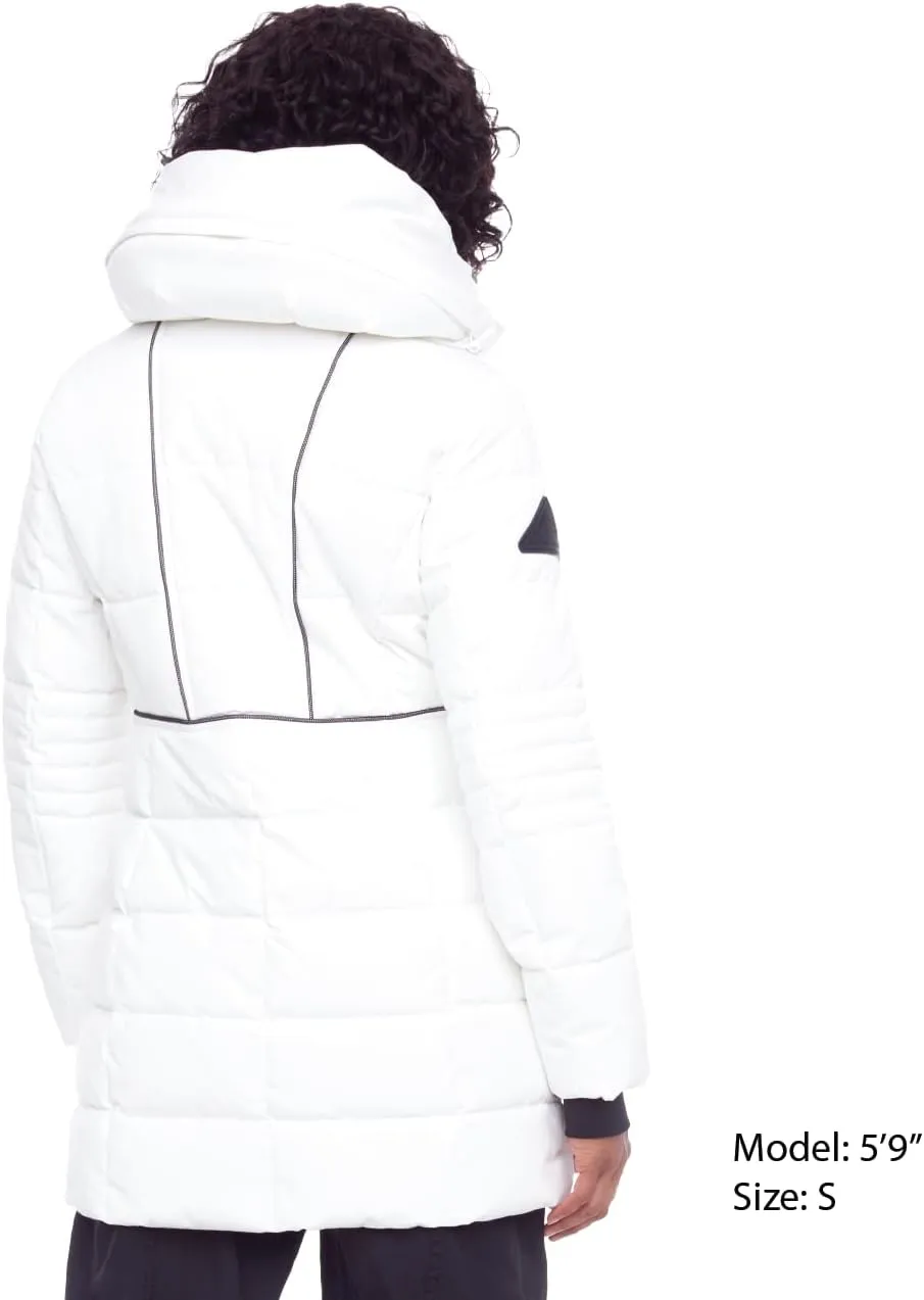 ALPINE NORTH Kootney Women’s Vegan Down Mid-Length Parka – Insulated, Water-Repellent Winter Coat with Hood