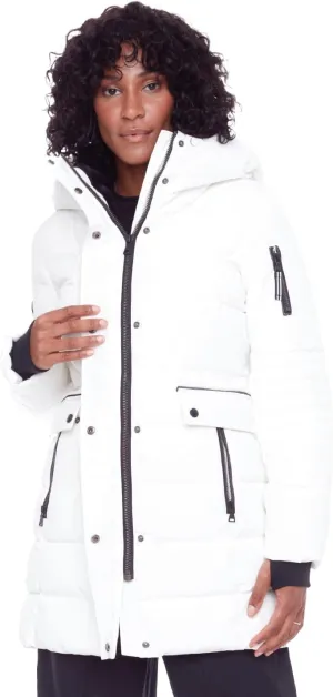 ALPINE NORTH Kootney Women’s Vegan Down Mid-Length Parka – Insulated, Water-Repellent Winter Coat with Hood