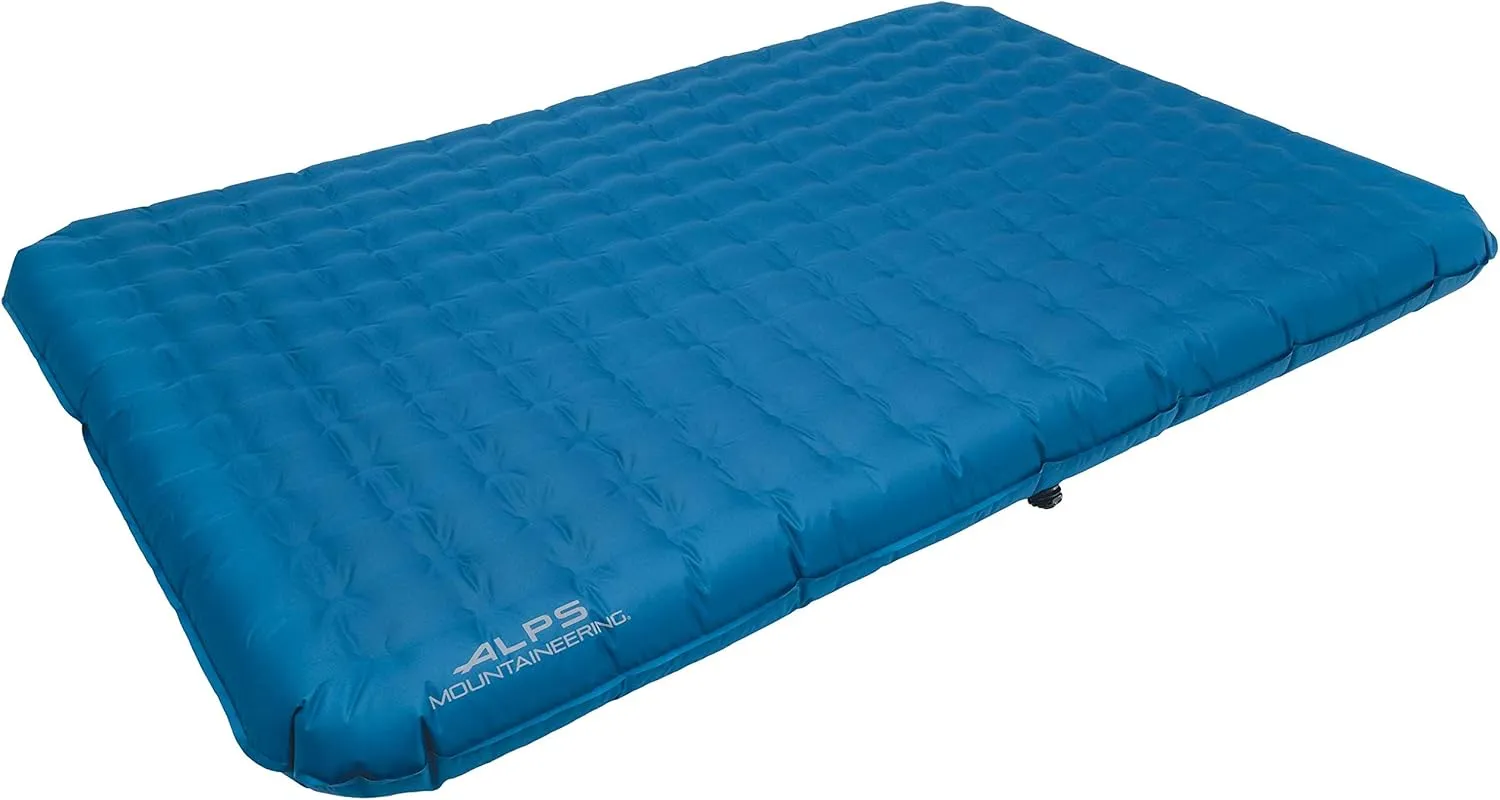 ALPS Mountaineering Vertex Air Bed, Twin or Queen Inflatable Mattress, Versatile Pump Included