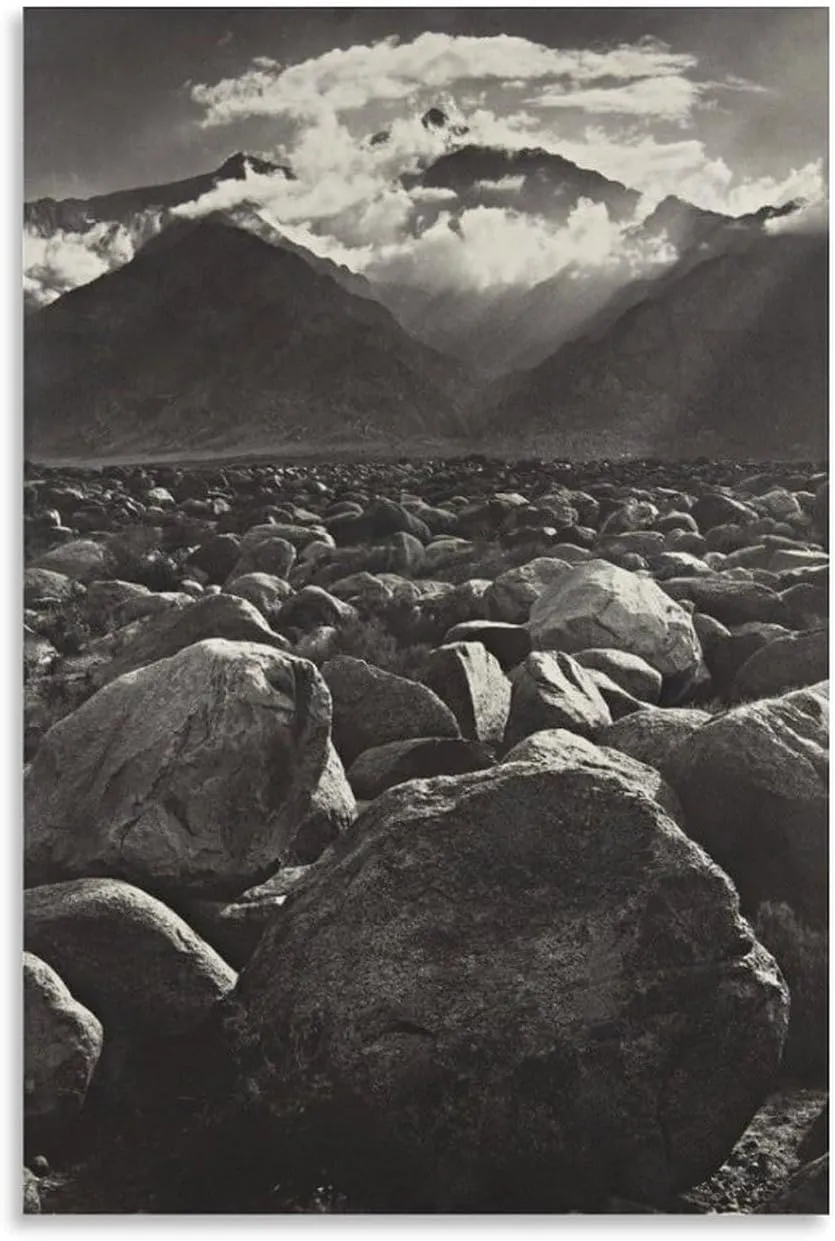 American Landscape Photographer Ansel Adams Poster Canvas Wall Art Posters For Room Aesthetic And Decor 17Canvas Painting Wall Art Poster for Bedroom Living Room Decor24x36inch(60x90cm)