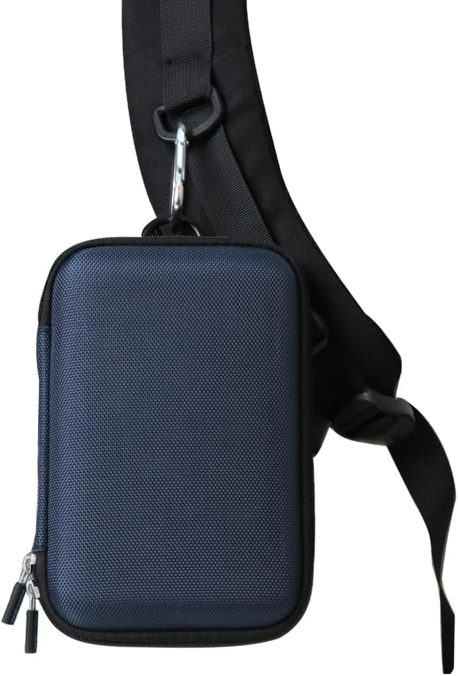 Anleo Hard Travel Case for SanDisk 500GB / 250GB / 1TB / 2TB Extreme Portable SSD (Black Monterey, Case for 3 Hard Drives)
