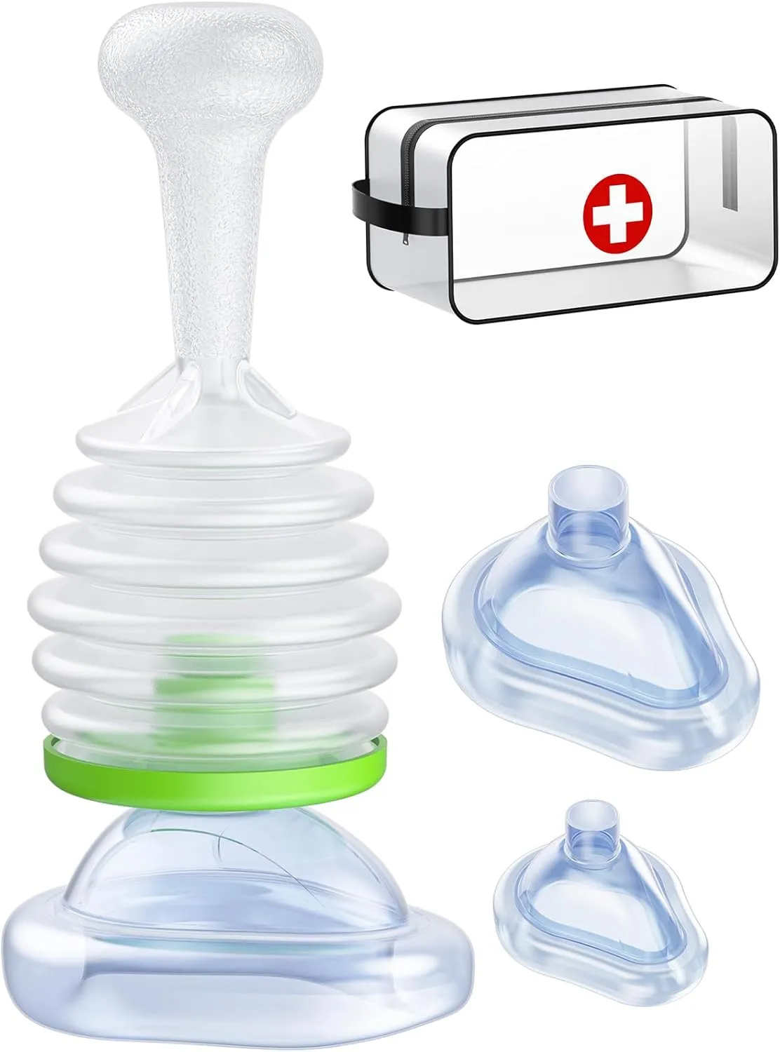 Anti Choking Device/Choking Rescue Device,Choking Device for Kids & Adults, Portable Suction Units Device,Home&Travel Kit,Choking Rescue Device for Kids & Adults with 3 Masks, Strong Suction Heimlich
