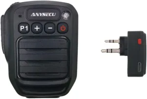 Anysecu HB980 M Adapter Wireless Bluetooth Microphone PTT Shoulder Mic for HYT TC500 TC600 TC700 GP300 GP308 Two Way Radio