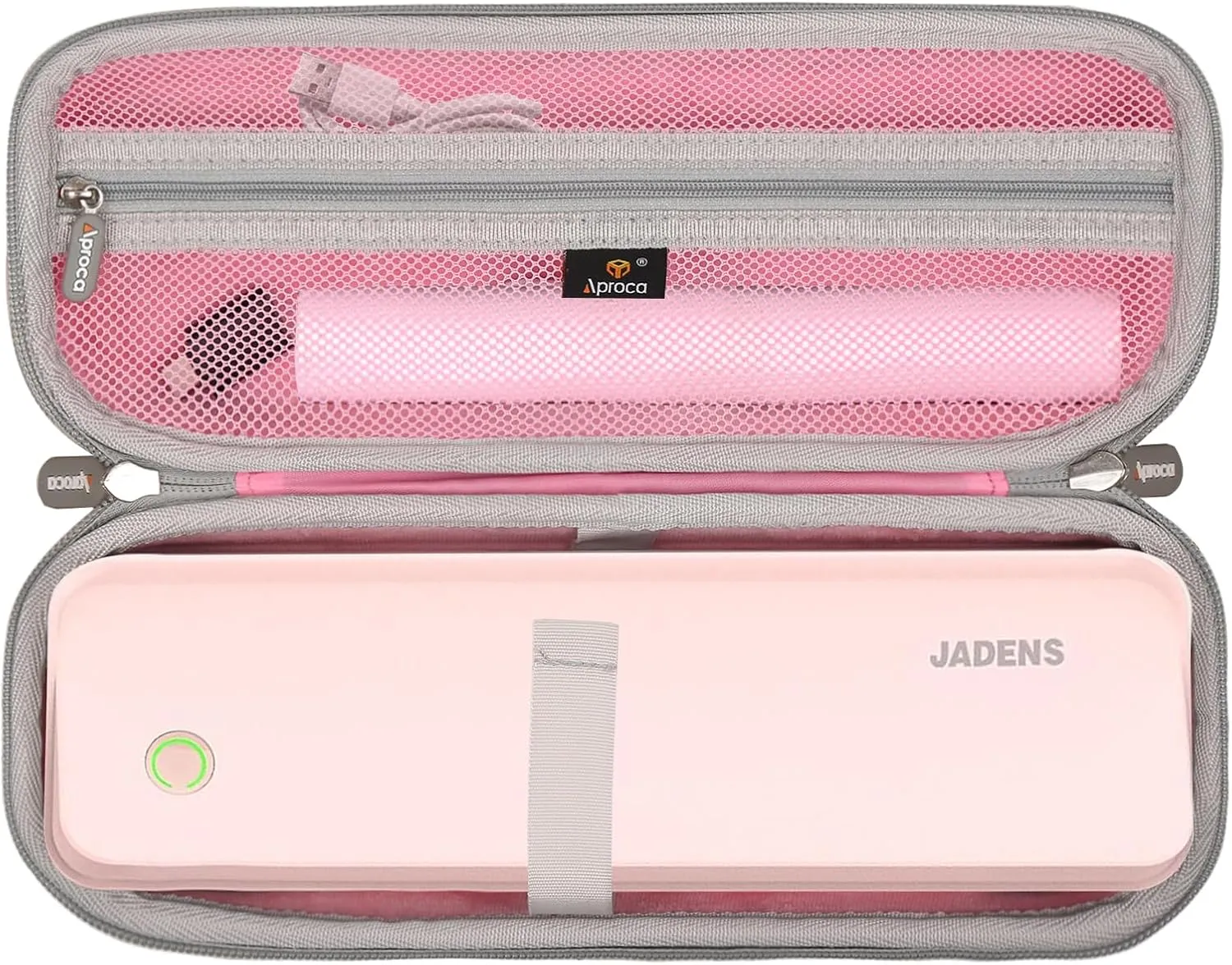 Aproca Pink Portable Hard Storage Case, for Phomemo M832 Portable Printers and A4 Thermal Roll Paper, samll, S1405-Phome
