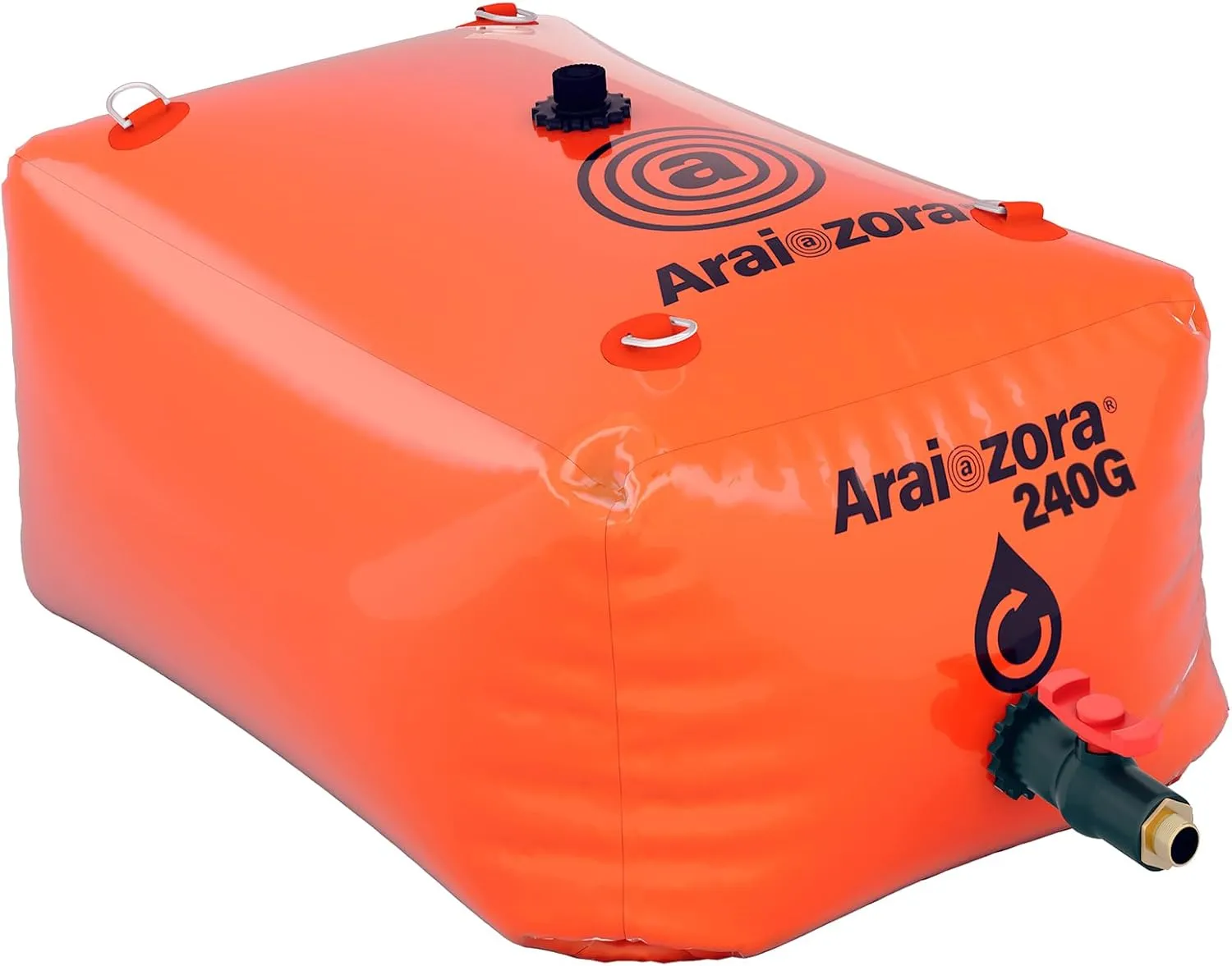 AraiozoraFoldable Water Bladder Tank,240 Gal/1000L Portable Large Capacity Soft Water Bag Storage Container