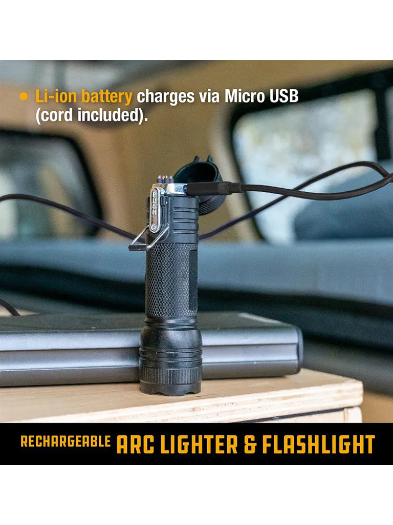 Arc Lighter & LED Flashlight Combo