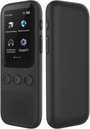 Arizona Language Translator Device – Real-Time Two-Way Translator for 138 Languages, Offline Mode, 2" Touch Screen, Noise Canceling Microphone, Long Battery Life, Portable & Travel Friendly