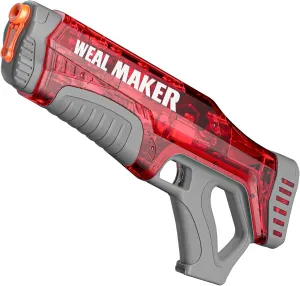 Artcool Powerful Fast Auto Suction Electric Water Gun,Full Auto180  Continuous Water Pistol Up to 20FT Range,IP67 Waterproof Squirt Guns Long Battery Life(Red)