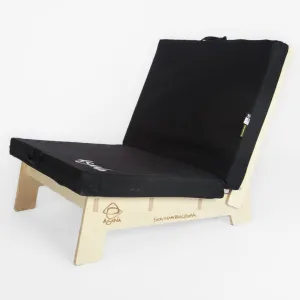 Asana Crash Pad Couch - Dual Density Foam Bouldering Pad & Birch Wood Frame - Ideal for Climbing Facilities, Van Life, Home Woodies - Chair Frame & Mat Made in The USA