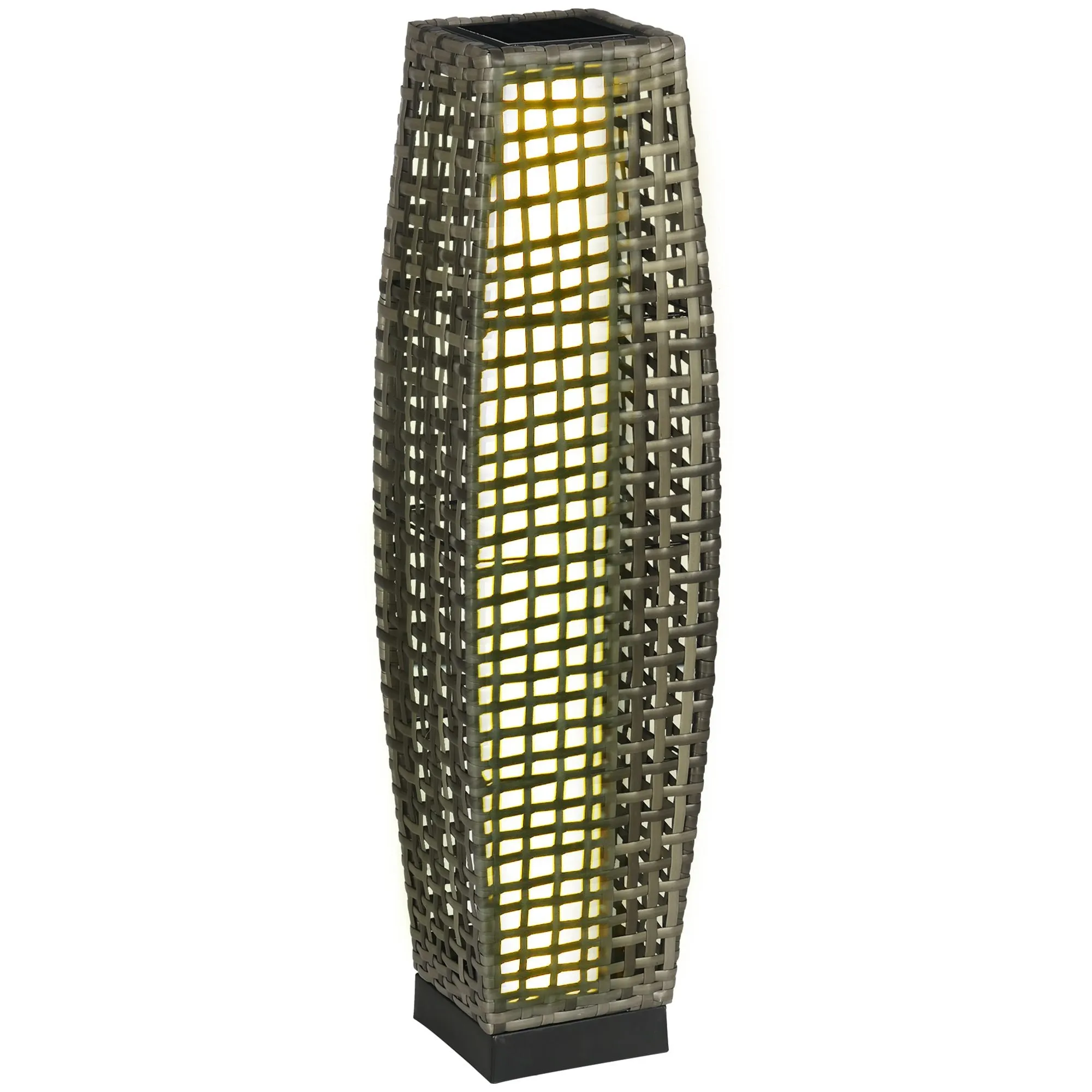 Auto-On/Off LED Solar Pathway Light for Garden, Lawn, Driveway & Porch, Gray
