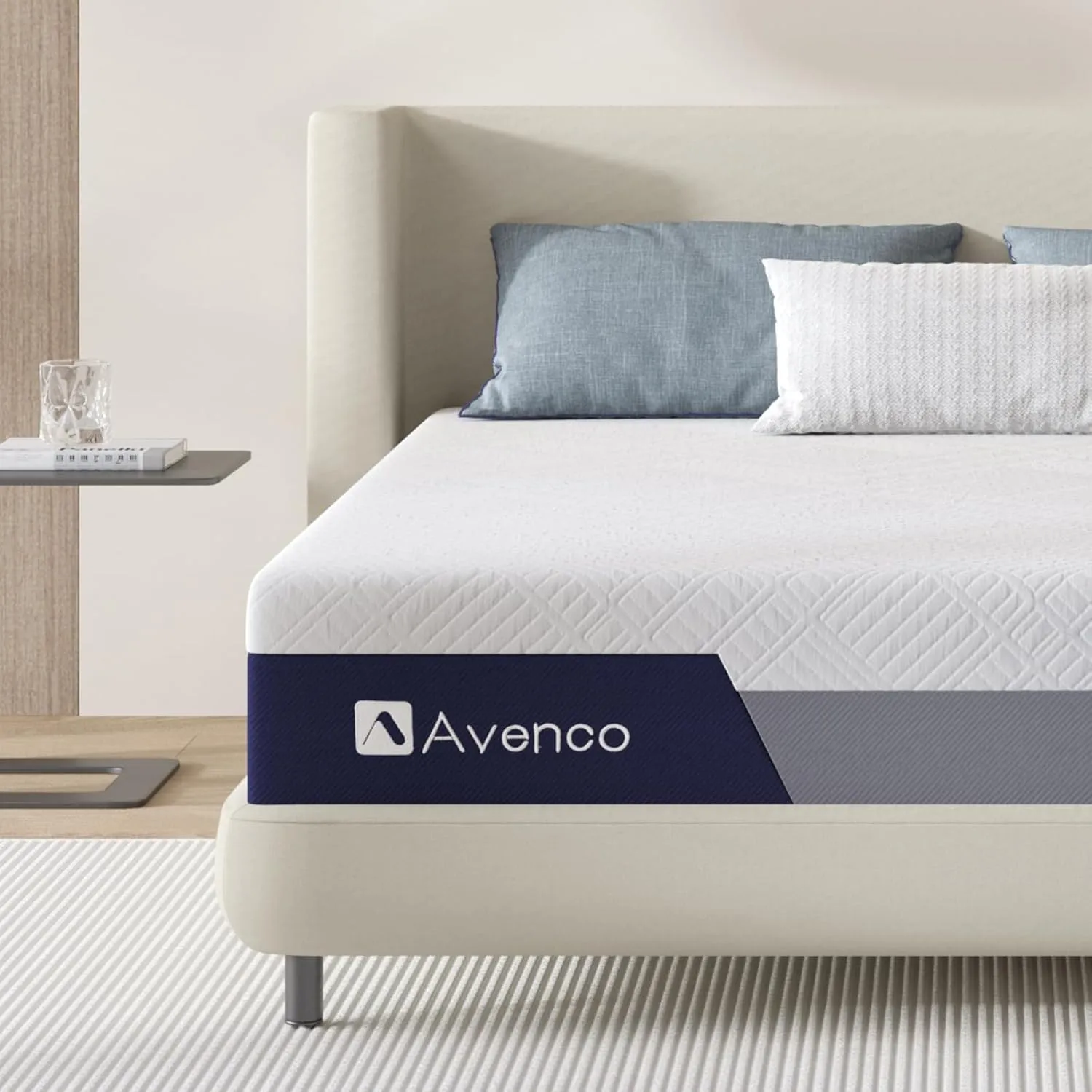 Avenco Queen Size Mattress, 12 Inch Gel Memory Foam Mattress Queen for Fresh Sleep & Pressure Relief, Medium Firm Mattress with Motion Isolation, Mattress in a Box