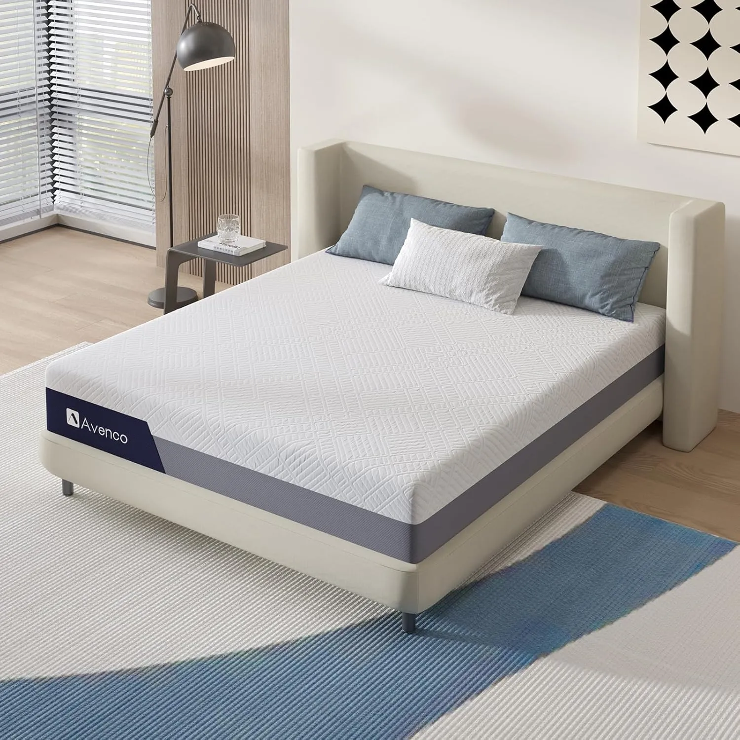 Avenco Queen Size Mattress, 12 Inch Gel Memory Foam Mattress Queen for Fresh Sleep & Pressure Relief, Medium Firm Mattress with Motion Isolation, Mattress in a Box