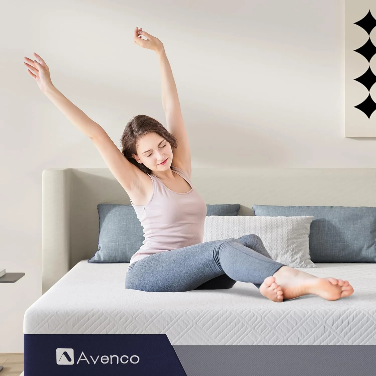 Avenco Queen Size Mattress, 12 Inch Gel Memory Foam Mattress Queen for Fresh Sleep & Pressure Relief, Medium Firm Mattress with Motion Isolation, Mattress in a Box