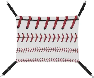 Ball Baseball Skin Cat Hanging Hammock Soft Breathable Pet Cage Dog Hammock with Adjustable Straps and Metal Hooks