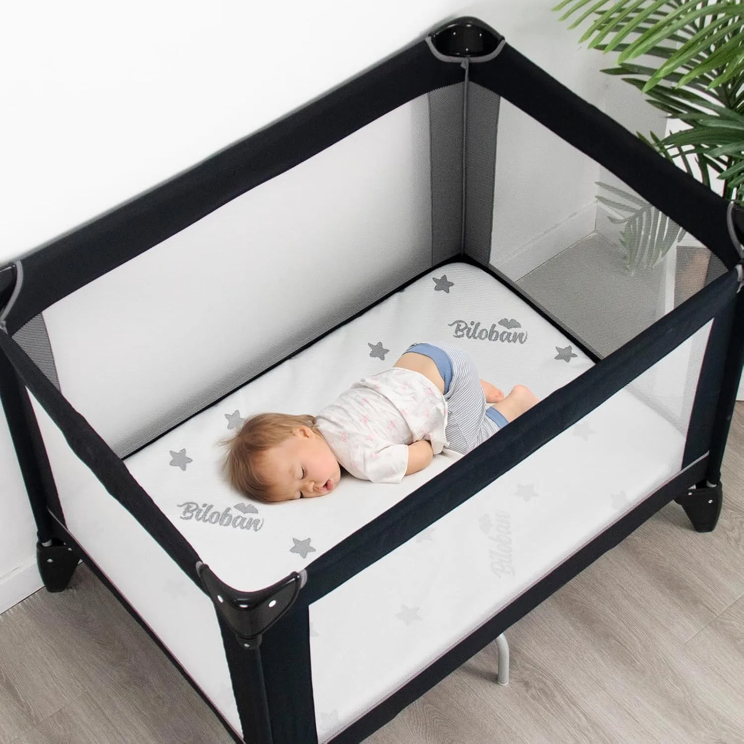 Bassinet Mattress Pad 25 x 36.5, Fits Dream On Me Nest/Zodiak/Zoom Portable, Pamo Babe Deluxe and Baby Trend Deluxe Portable, Waterproof Breathable Soft Baby Foam with Removable Zippered Cover