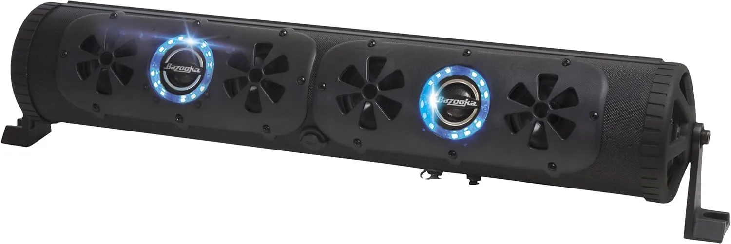 Bazooka 24 Inch G2 Bluetooth Party Bar Speaker System & LED Illumination System for Off Road, Golf Cart, Marine, and Outdoor | BPB24-G2