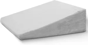 Bed Wedge Pillow for Sleeping, 8 Inch Elevated Support Triangle Pillow for Reading and Rest, Legs and Back Support with Washable Cover