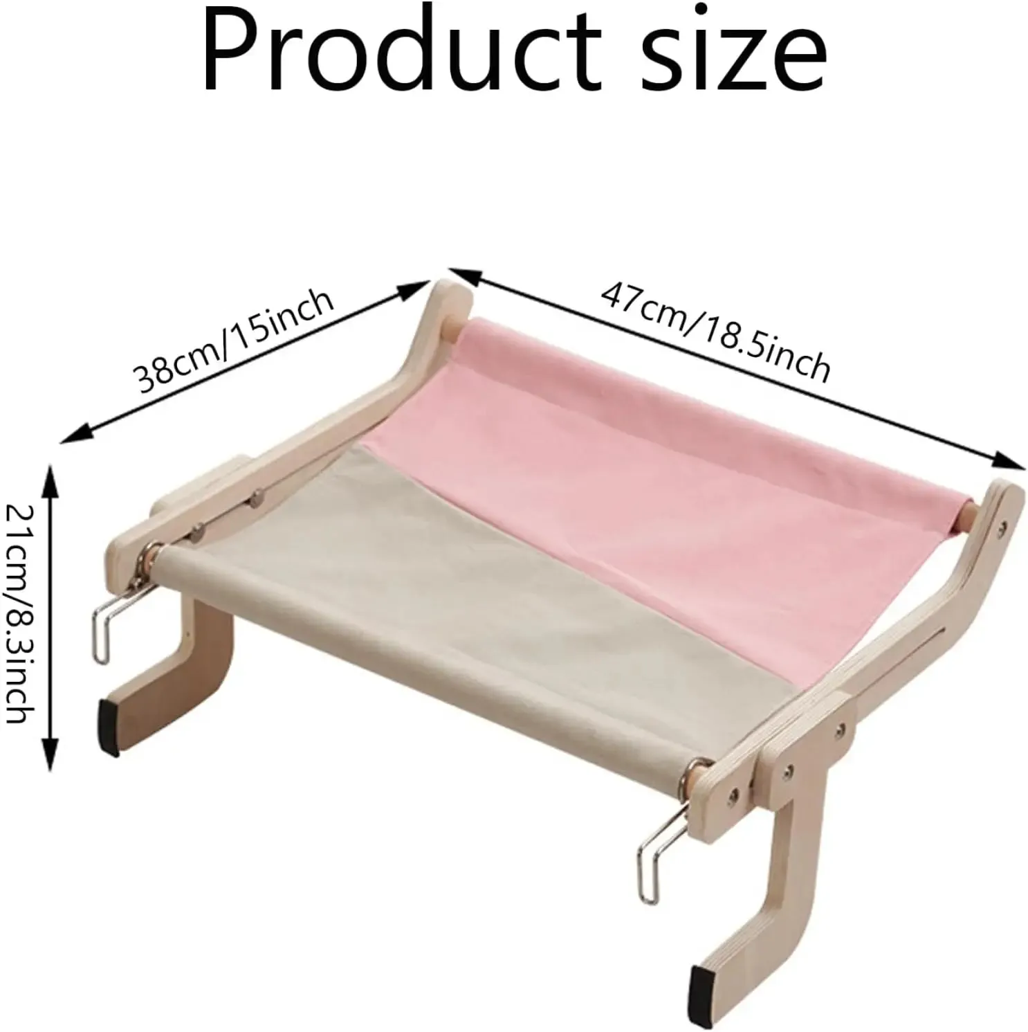Bedside Hanging Cat Bed | Portable Removable Window Hammock for Cats & Pets