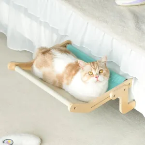 Bedside Hanging Cat Bed | Portable Removable Window Hammock for Cats & Pets