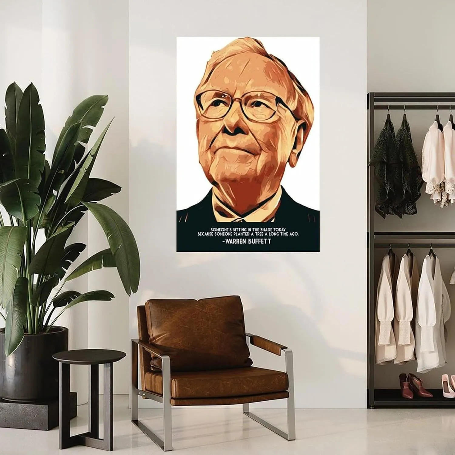 Berkshire Hathaway Chairman Warren Buffett Quotes Poster (4) Canvas Painting Wall Art Poster for Bedroom Living Room Decor 24x36inch(60x90cm) Unframe-style