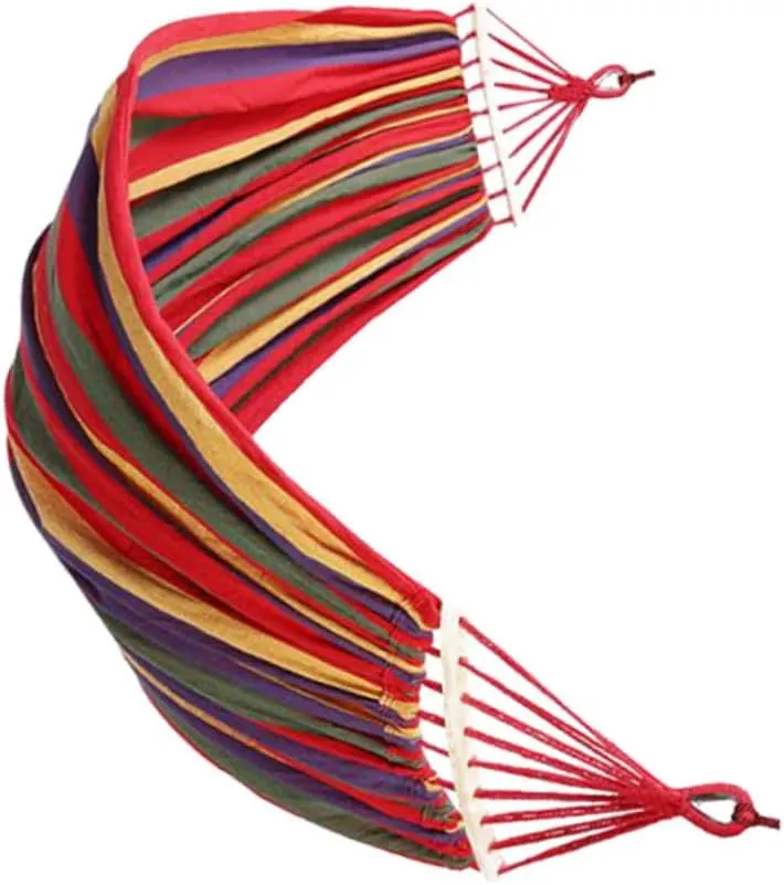 BESPORTBLE Camping Hammock Canvas Parachute Cloth Swing Sleeping Bed Easy Setup Lightweight for Outdoor Activities
