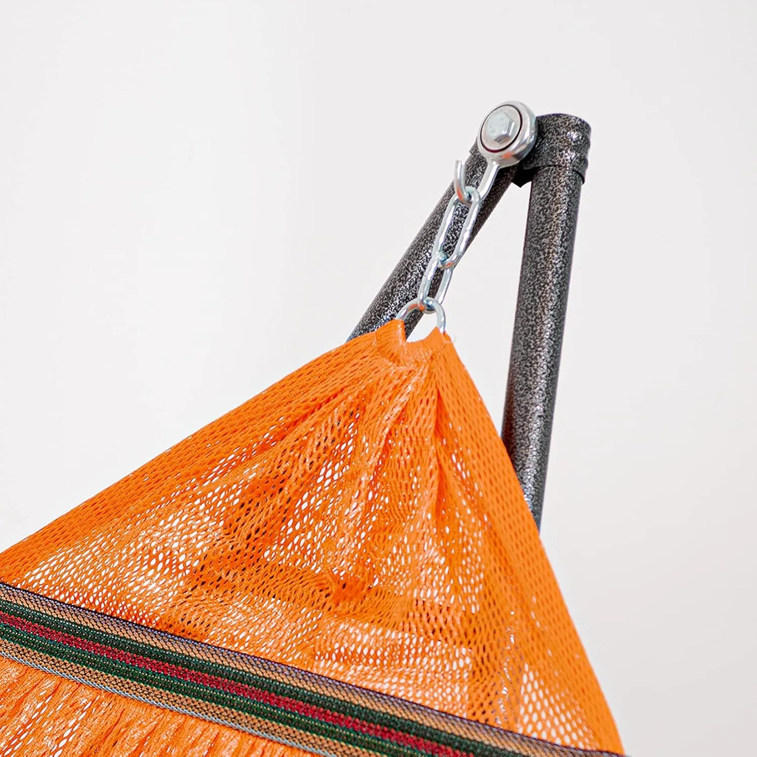 Best Home Fashion Hammock for 2 Persons with Collapsible Steel Stand 600 lbs Capacity- Portable Carrying Case, Adjustable, Perfect for Camping Beach Patio, EZ Daze Foldable Hammock with Stand- Orange