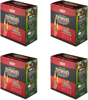Betterwood 10lb Firestarter (2 Pack) and Betterwood Pine 5lb Firestarter (2 Pack) for Campfire, BBQ, or Pellet Stove; Non-Toxic and Water Resistant