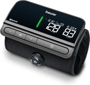 Beurer BM81 easyLock Automatic Upper Arm Blood Pressure Monitor, Fully Electronic Smart Cuff Without Cables, Gentle Striction Plus Fast Measurement, Bluetooth, 240 Memory Sets