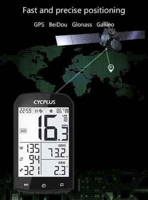 Bicycle Speedometer, Multifunction ANT  Wireless GPS Waterproof Bicycle Computer Odometer with 2.9" LCD Display