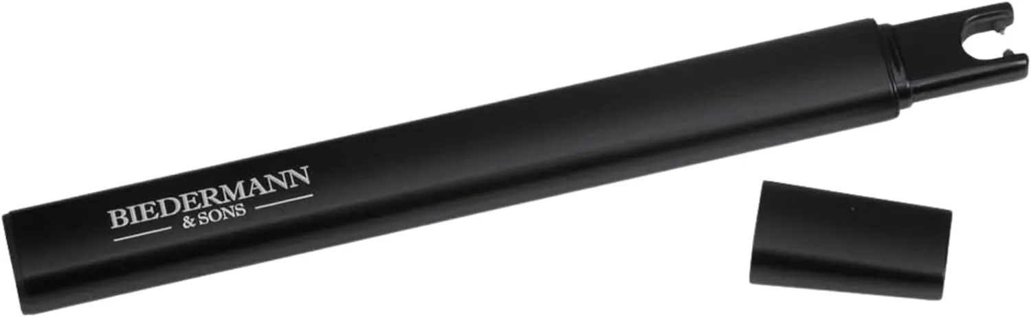 Biedermann & Sons Windproof Flameless USB Rechargeable Electric Arc Candle Lighter, Black - 7.5 Inch Long