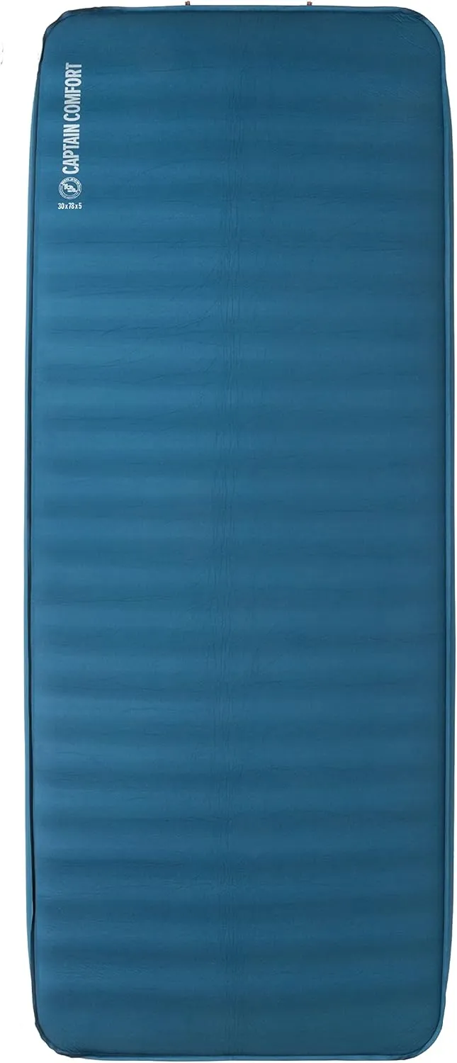 Big Agnes Captain Comfort Deluxe Camp | Supremely Comfortable, All-Weather, Self-Inflating Sleeping Pad