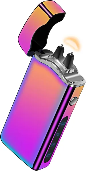 Big Arc Lighter Magical “Flame” USB Rechargeable Plasma Electric Cool Lighter (Colorful)