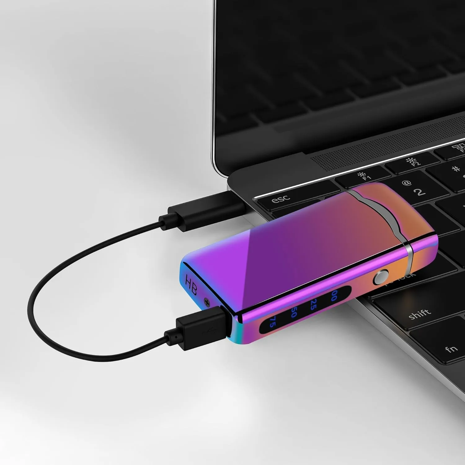 Big Arc Lighter Magical “Flame” USB Rechargeable Plasma Electric Cool Lighter (Colorful)
