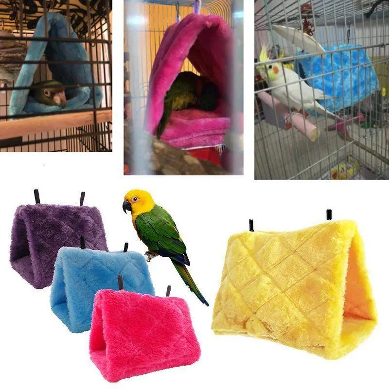 Bird House Parrot Warm Hammock 17*11*13cm 8 Colours