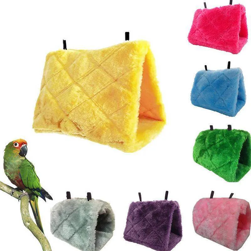 Bird House Parrot Warm Hammock 17*11*13cm 8 Colours
