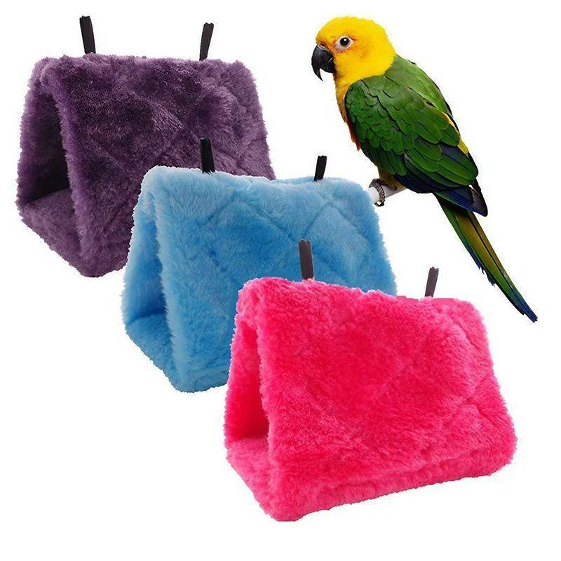 Bird House Parrot Warm Hammock 17*11*13cm 8 Colours