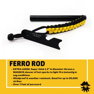 Black Beard Ferro Rod – The Ultimate Fire Starter for Any Emergency!