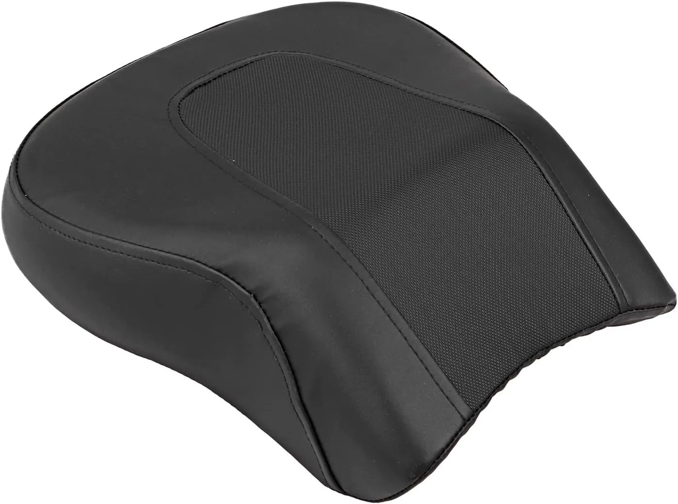 Black Rear passenger Seat Pillion Cushions Pad compatible For 2008-2014 Harley Softail FatBoy FLSTF